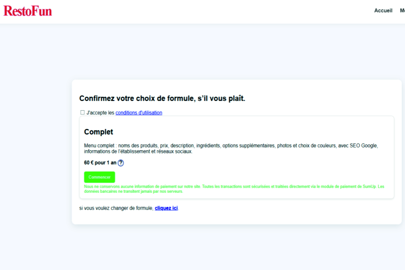 Paiement sécurisé